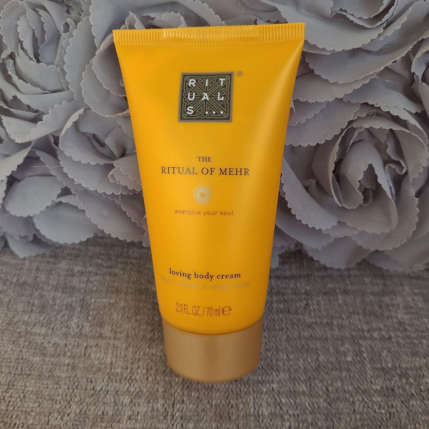 RITUALS The of Mehr Loving Body Cream, sweet orange & cedar wood travel size 2.3 fl oz, 70 mL