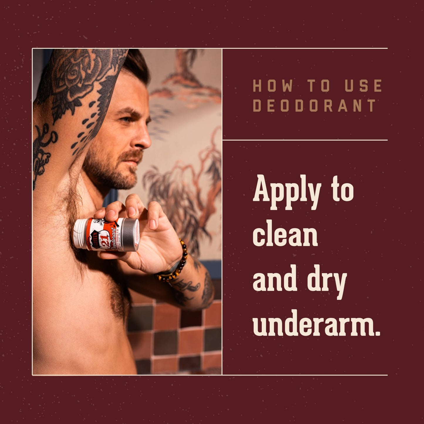 18.21 Man Made Deodorant Stick, Sweet Tobacco