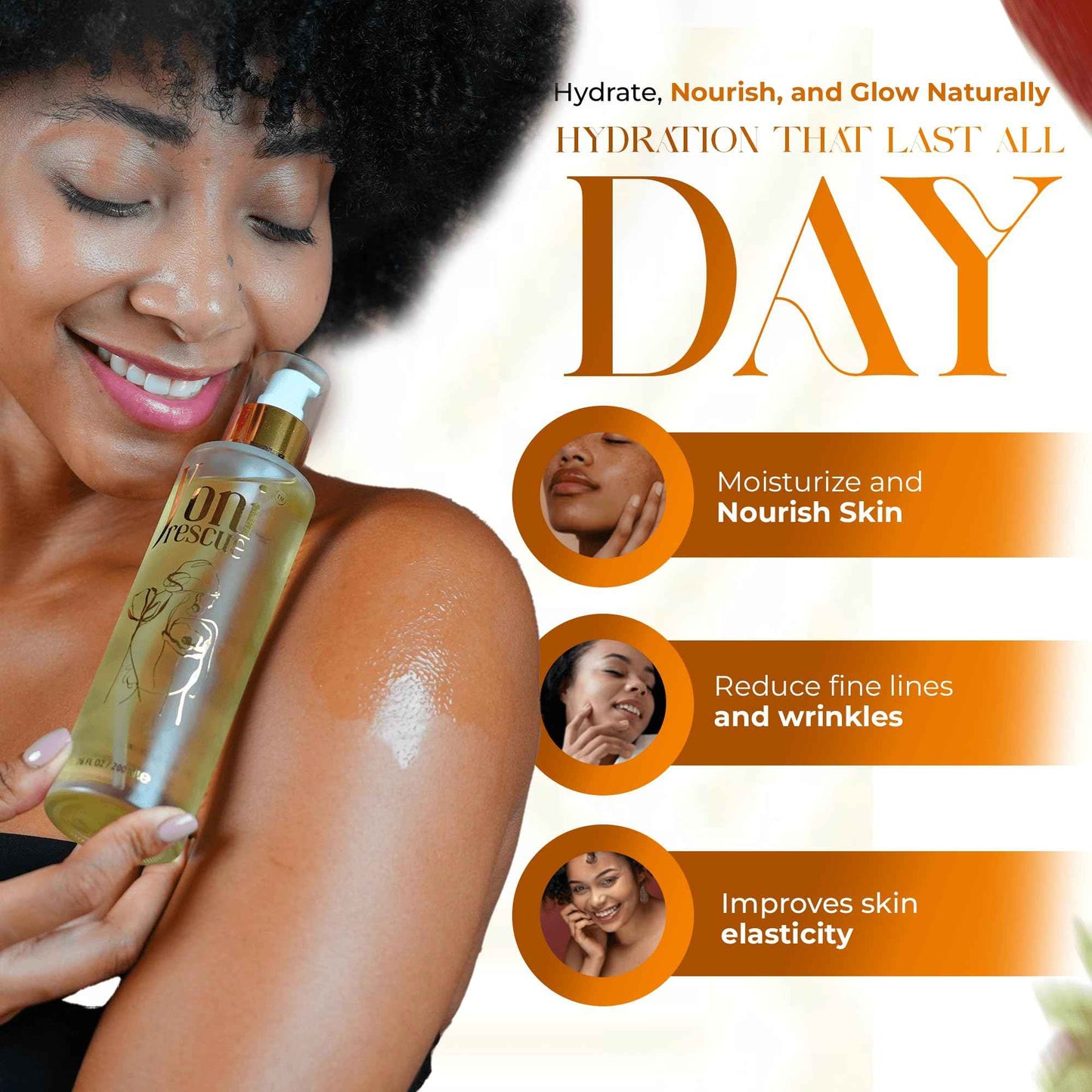 Vanilla Body Oil | Daily Skin Moisturizer with Apricot, Jojoba, Avocado & Vitamin E Oil | Hydrating & Nourishing | dry body oil for all Skin types | Anti-Aging | 6.76 oz