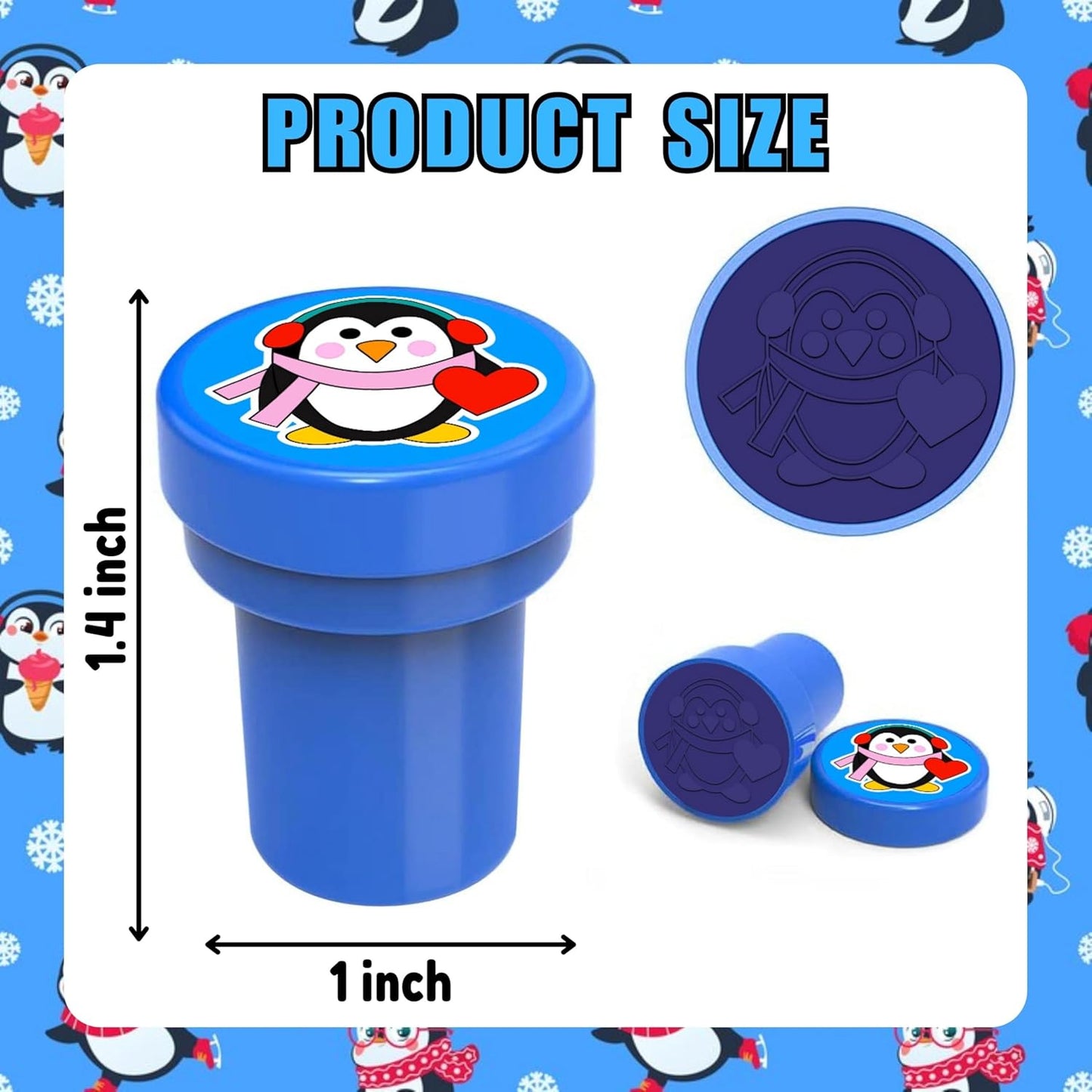 Penguin Party Favors - 36PCS Winter Animal Themed Tattoos & Stamps | Fun Birthday Goodie Bag Supplies for Kids