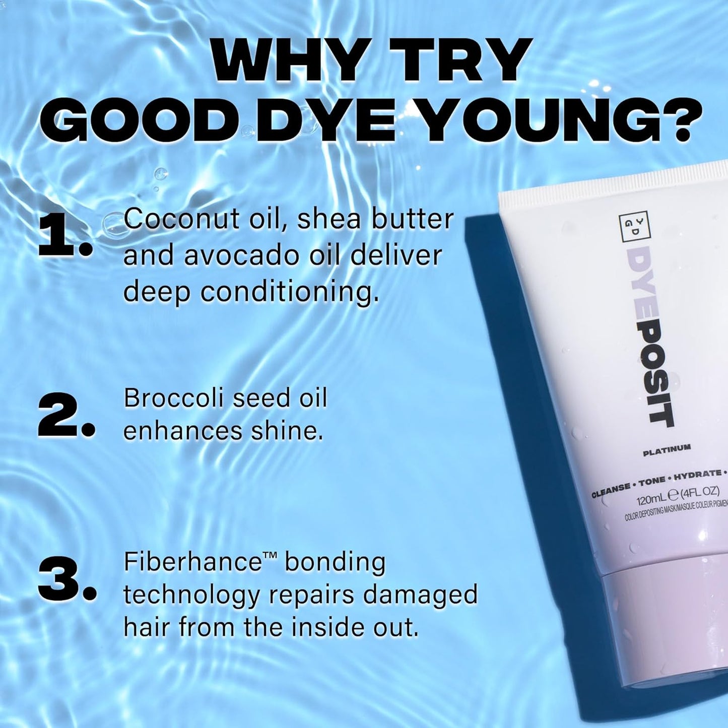 Good Dye Young Color Depositing Mask - Vegan Toning Treatment for Color-Treated Hair | Copper, 4 fl oz