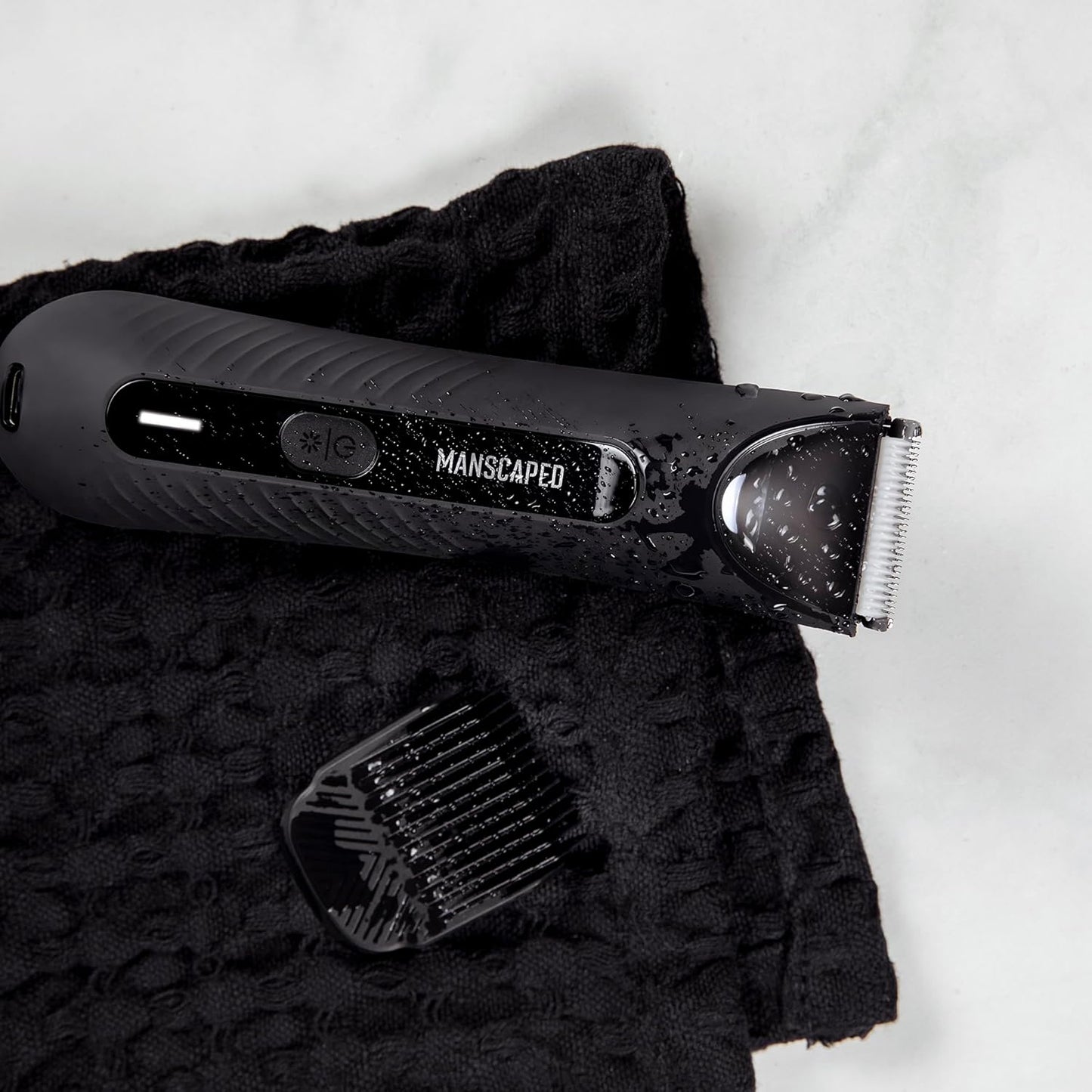 Lawn Mower 3.0 Plus Groin & Body Hair Trimmer - Waterproof, USB-C Rechargeable, Tuxedo Black