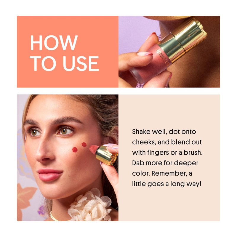 Winky Lux Cheeky Rose Liquid Blush – Gel-Cream with Buildable Color, Lightweight Velvet Finish, Long-Lasting Cool Pink Shade, Lovely