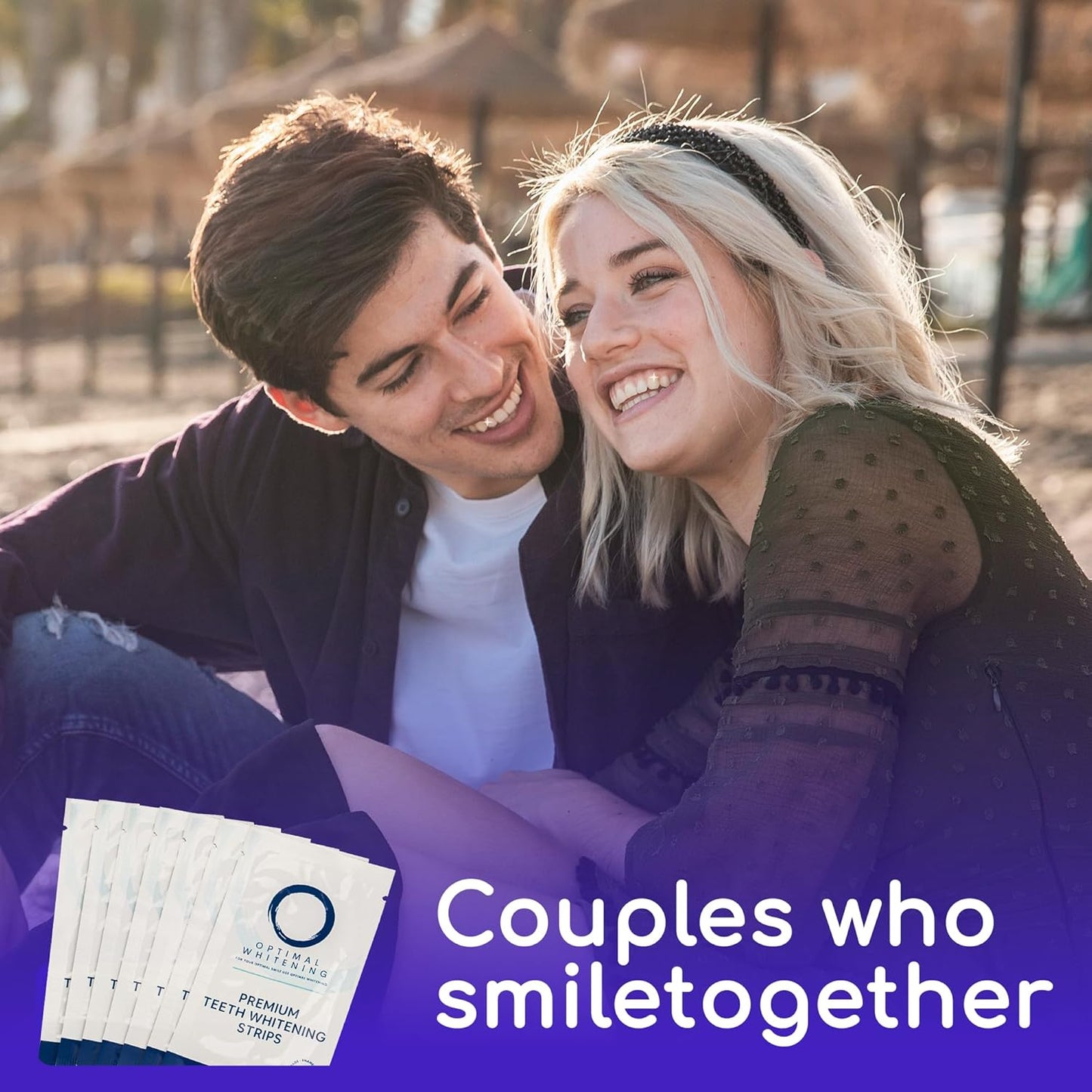 Teeth Whitening Strips for Sensitive Teeth - 14-Day Treatment Kit | Fast-Acting Stain Removal, Comfortable Fit
