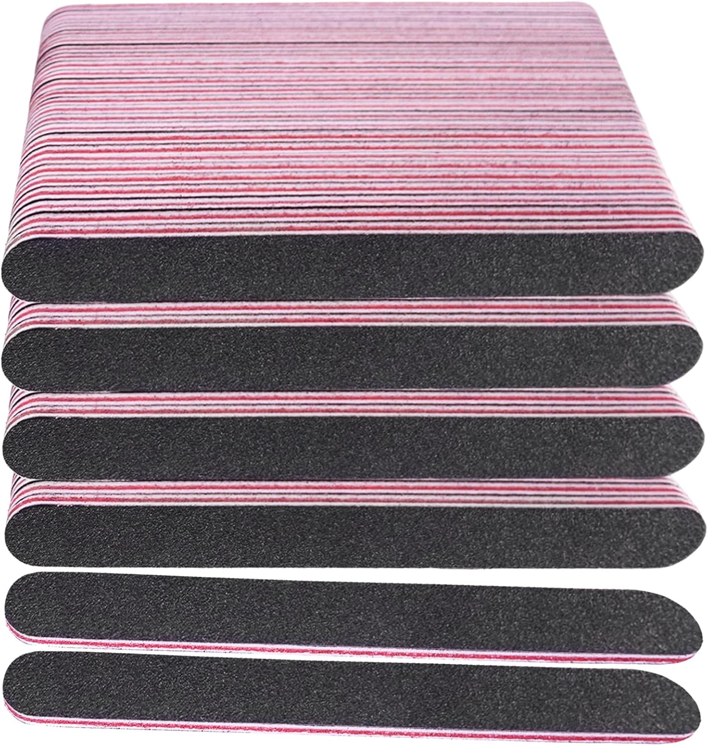 Emery Board Nail Files - 100 Pcs Double-Sided 100/180 Grit for Acrylic & Natural Nails | Professional Manicure Set