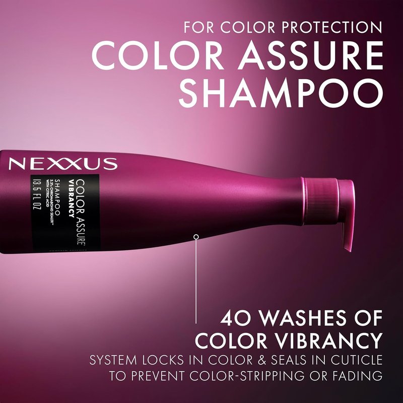 Nexxus Color Assure Shampoo - Vibrant Color Treatment with Chromabond Sealer | 13.5 oz