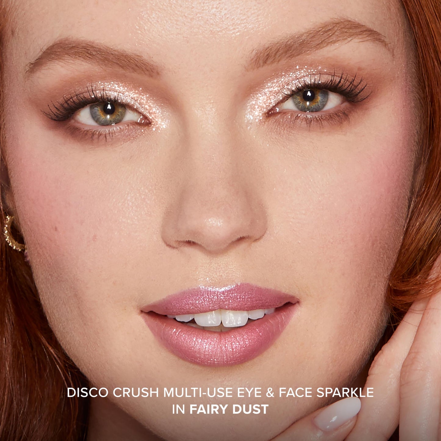 Too Faced Disco Crush High Shine Glitter Multi-Use Eye + Face Sparkle | Creamy, Iridescent, Multichrome Face & Eyeshadow Glitter, 0.05 Ounce, Fairy Dust