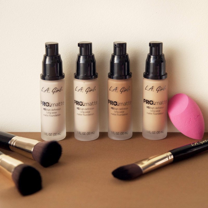 L.A. Girl PRO.Matte Foundation, Ivory GLM671 (Pack of 2)
