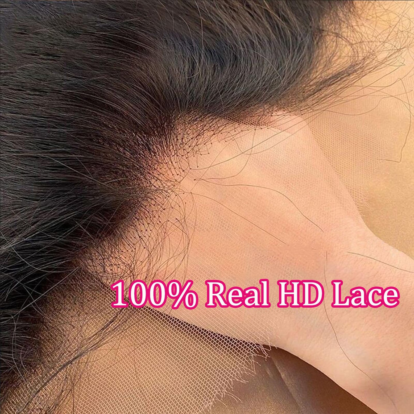 14 Inch 100% Real 2x6 HD Lace Closure Body Wave SKINLIKE Body Wave Closure Human Hair 0.1mm Ultra-thin Invisible Lace Swiss HD Lace Closure Pre Plucked Small Single Knots 100% Remy Human Hair