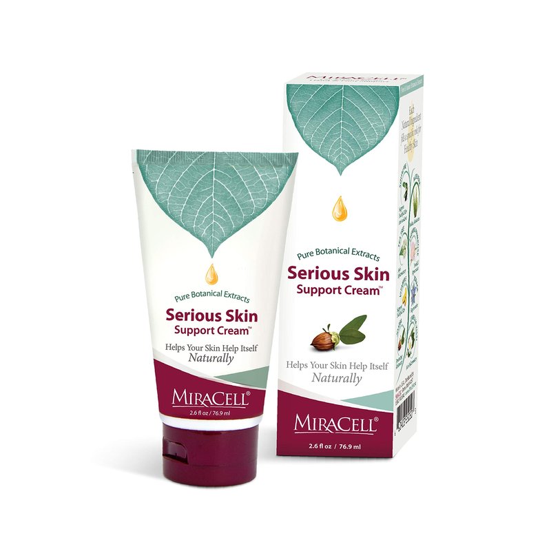 Miracell Serious Skin Support Cream 2.6 oz, moisturizing for psoriasis, eczema, rosacea, rashes, all skin conditions.