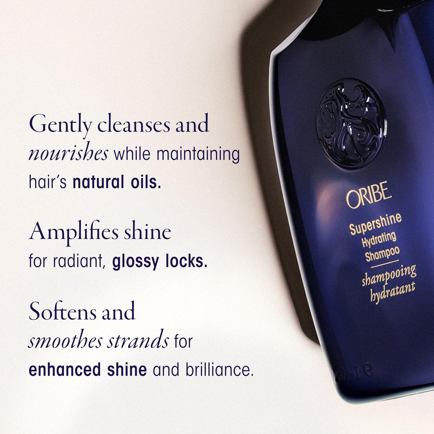 ORIBE Supershine Hydrating Shampoo (8.5oz) & Conditioner (6.7oz) Set - Cleanse, Condition & Hydrate Dry Hair - Adds Glossy Shine, Smooths Frizz & Softens Strands - For All Hair Types