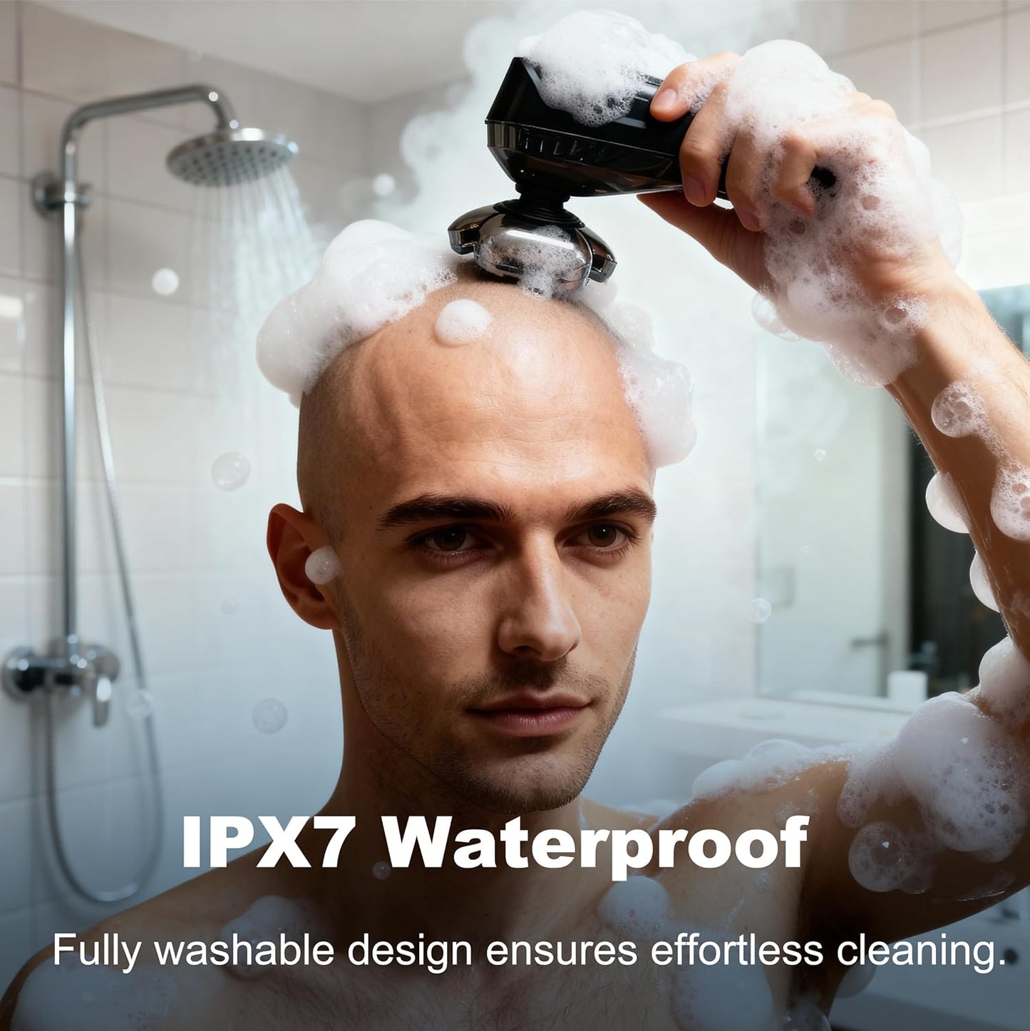 Head Shaver for Bald Men - 9D Floating Blades, IPX7 Waterproof, LED Display | Rechargeable Cordless Razor