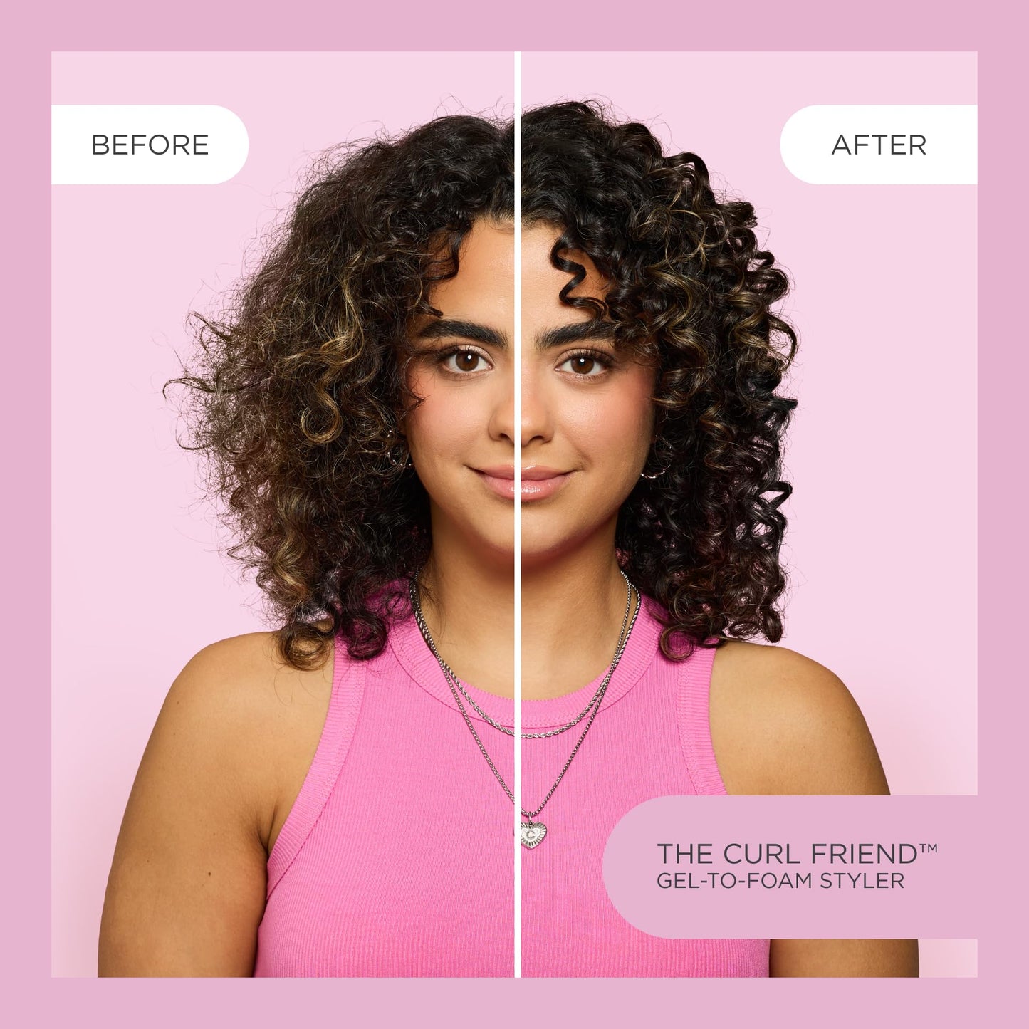 Cake Beauty Gel-to-Foam Curl Styler, The Curl Friend – High Hold Curl Defining Gel, Frizz Protection, Coconut Oil & Shea Butter - For Curly Hair- 6.8 fl oz./ 200 mL