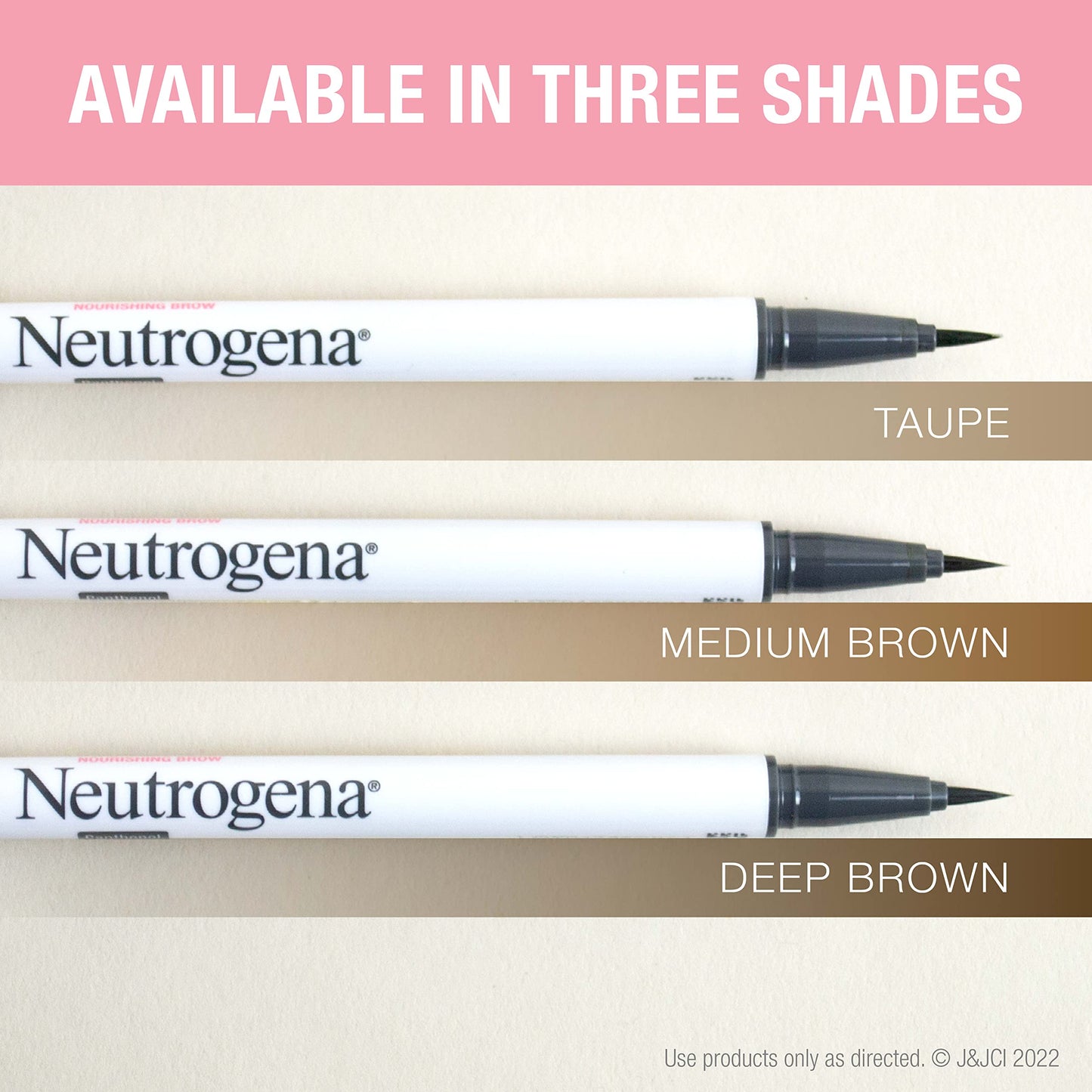 Neutrogena Microbrow Tint Serum Pen, Precision Tipped Tinted Eyebrow Pen with Panthenol to Nourish & Condition Brows, Helps Create Fuller, Natural-Looking Brows, Medium Brown, 0.016 Fl. Oz