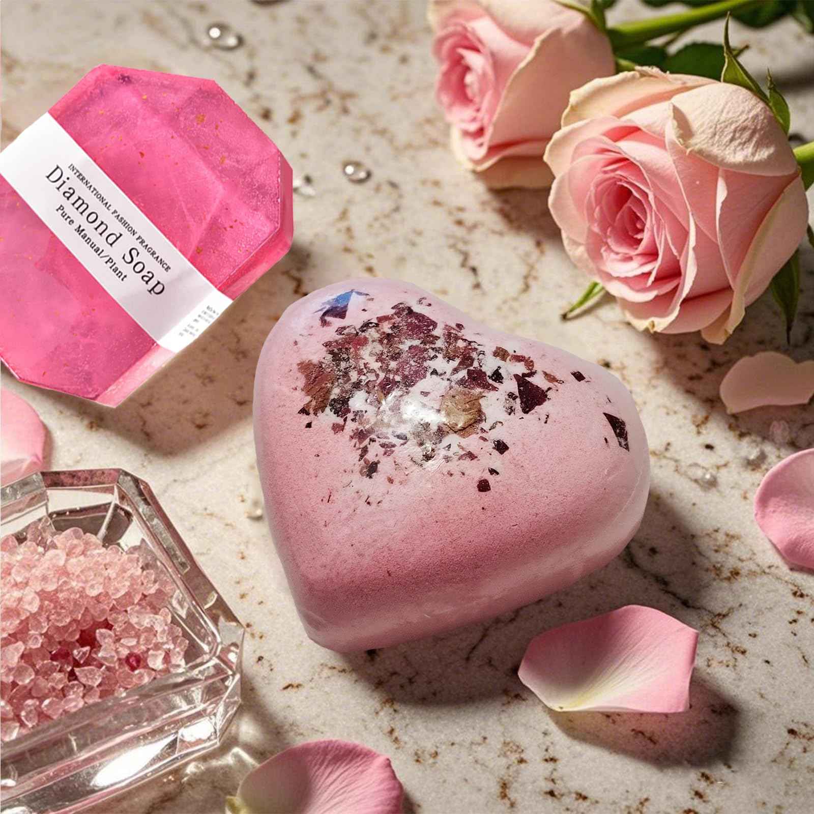 Birthday Gifts for Women Valentines Day Gifts Thank You Gift, Gifts Basket for Women,Happy Bath Set Relaxing Spa Gift Baskets Ideas for Girlfriend Sister Mother Wife Female Friends