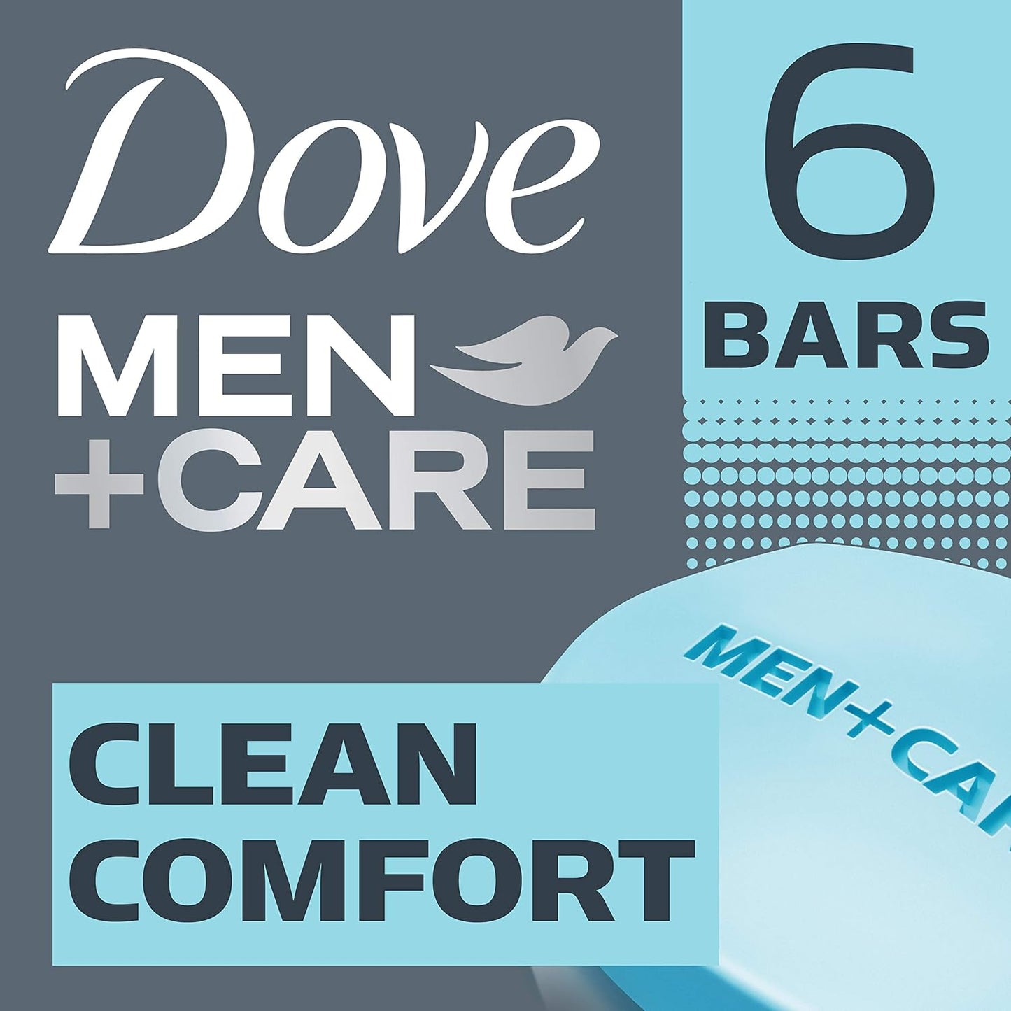 Dove Men+Care Body Soap & Face Bar - Hydrating & Moisturizing | 3.75 oz, 6 Bars