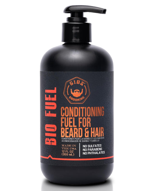 GIBS Grooming Biofuel Conditioning Fuel for Beard & Hair, 12 Fl Oz(Pack of 1)