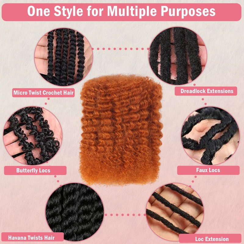 Afro Kinky Bulk Human Hair - 18 Inch 50g Pack | 100% Real Kinky Curly Hair for Braiding, Twists & Dreadlocks