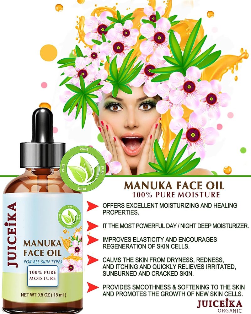 100% Pure Manuka Oil - Anti-Aging Face Moisturizer & Nourishing Oil for Skin, Hair, Lips | 1 Fl Oz (30 ml)