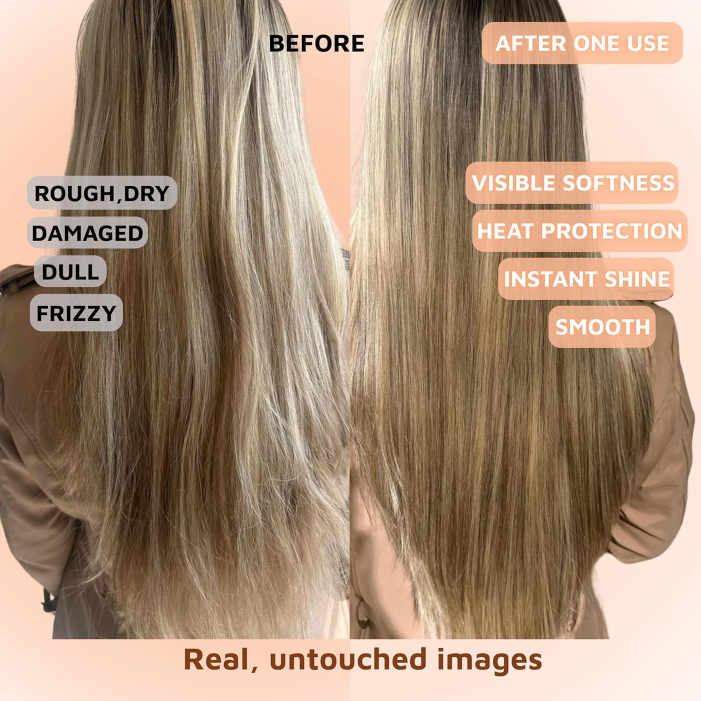 Hair Oil for Frizzy, Damaged Hair - Hydrating Vegan Formula | Tames Frizz, Adds Shine & Softness
