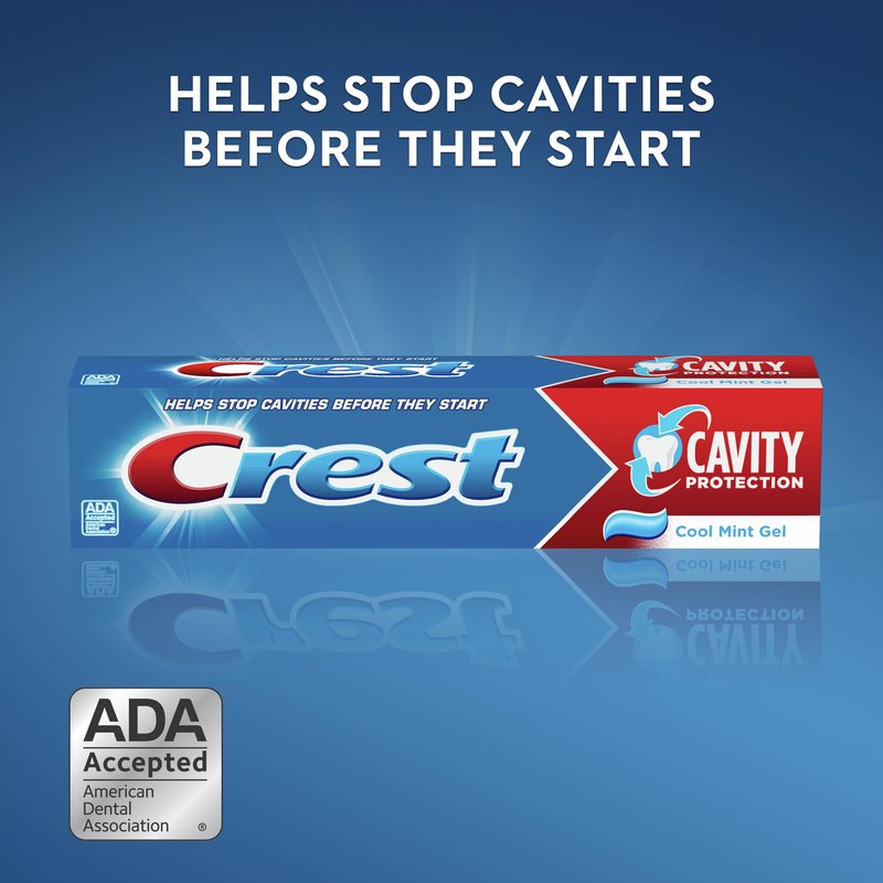 Crest Cavity Protection Cool Mint Flavor Liquid Gel Toothpaste 8.2 Oz (Pack of 6)