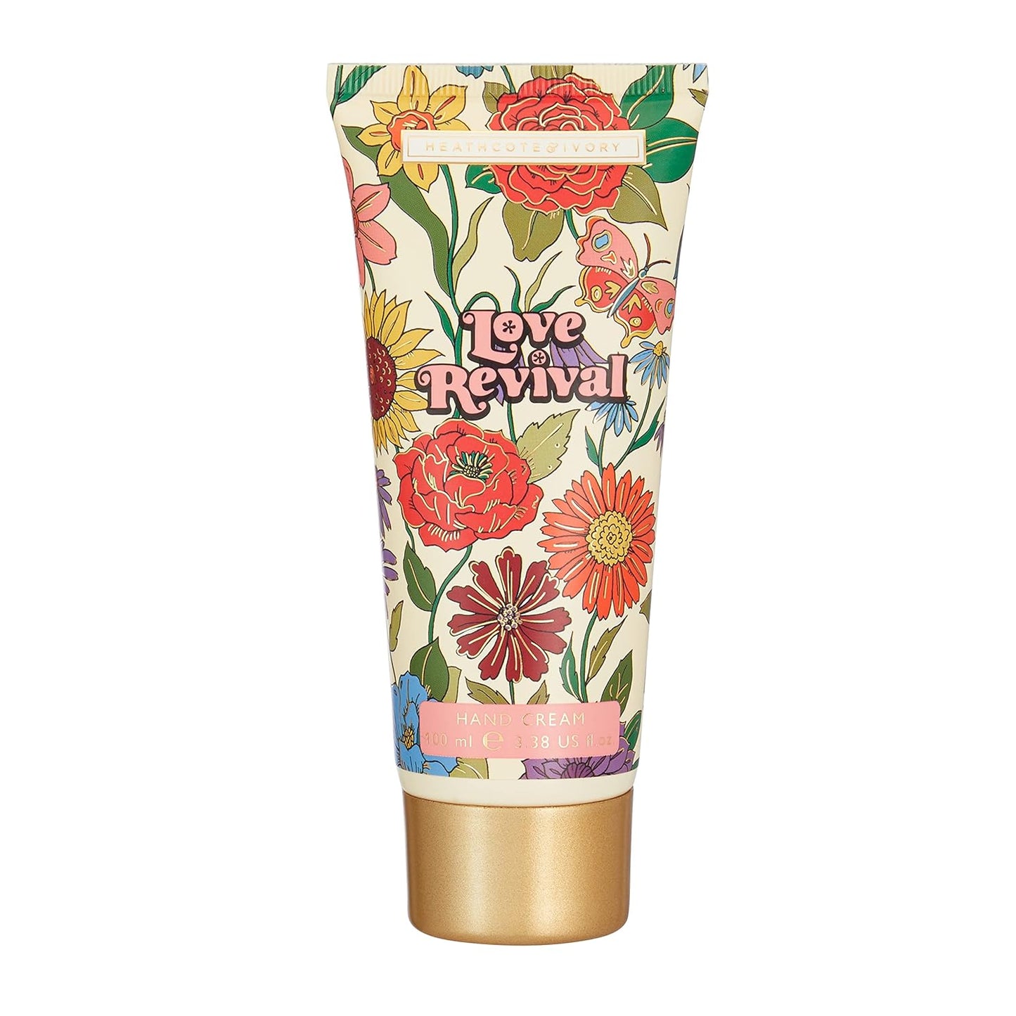 Heathcote & Ivory Love Revival Hand Cream - Hydrating 100ml Tin for Soft, Beautiful Hands