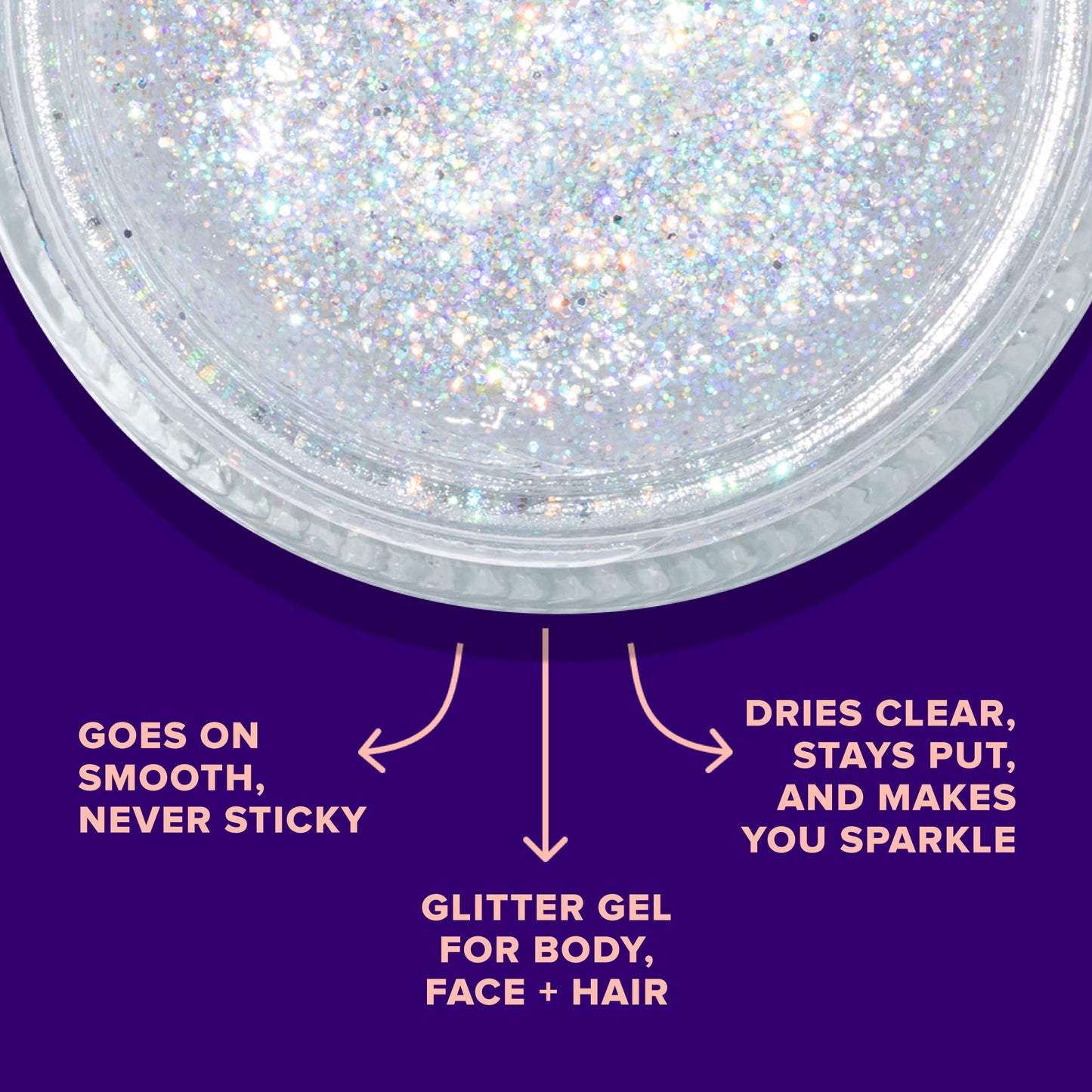 UNICORN SNOT Holographic Face Glitter & Body Glitter Gel | Hair Glitter, Vegan & Cruelty Free, 1.7 oz Silver Glitter (Disco)