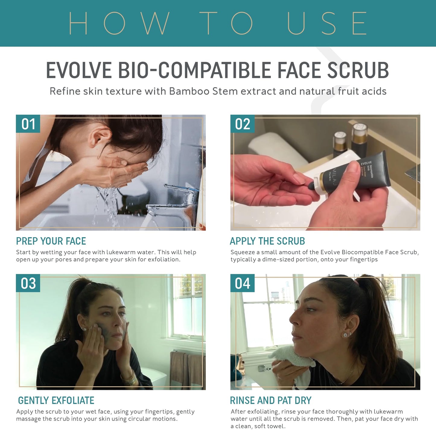 MILAJ Evolve Biocompatible Face Scrub | Charcoal & Cherry Water Facial Exfoliator to Cleanse Pores and Reduce Uneven Skin Tone | Clean Skincare for Regular Use 2fl oz
