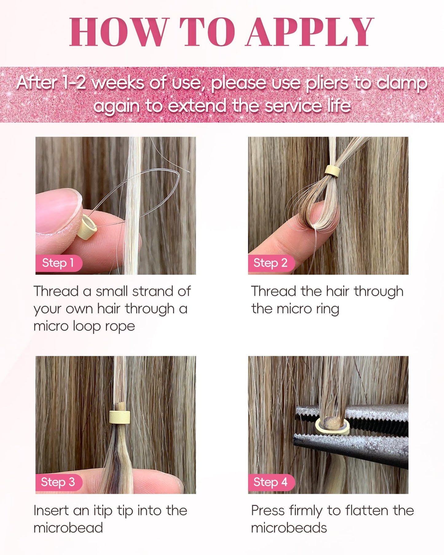 KiiKiiGirl Virgin I Tip Hair Extensions Human Hair 14 Inch #16/60 Blonde Highlight Golden Mixed Grayish Brown Itip Human Hair Extensions Invisible Silky Straight 30g/43s