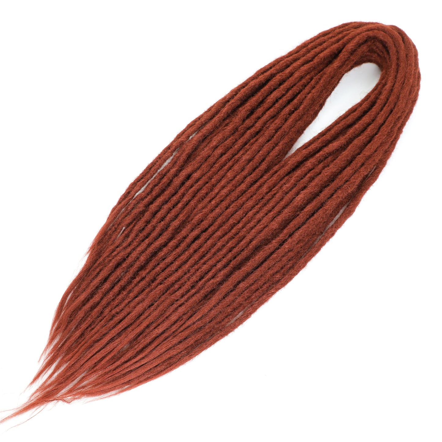 BUFENGSUN Straight Dreads Synthetic Double Ended Dreadlock Extensions 24inches 25 Strands Width 1.2cm Soft DE Dreadlocks Extensions for Women (25 Strands, #350)