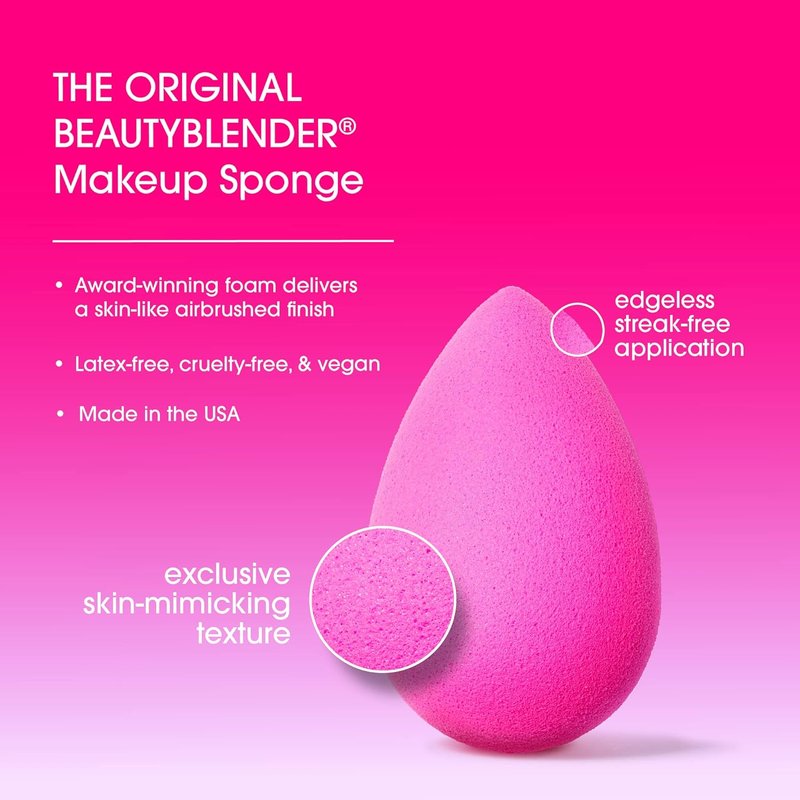 Beautyblender® Loaded Sundae Makeup Sponge Set - 3 Blending Sponges with Cleanser & Scrub Mat | Vegan & Cruelty-Free