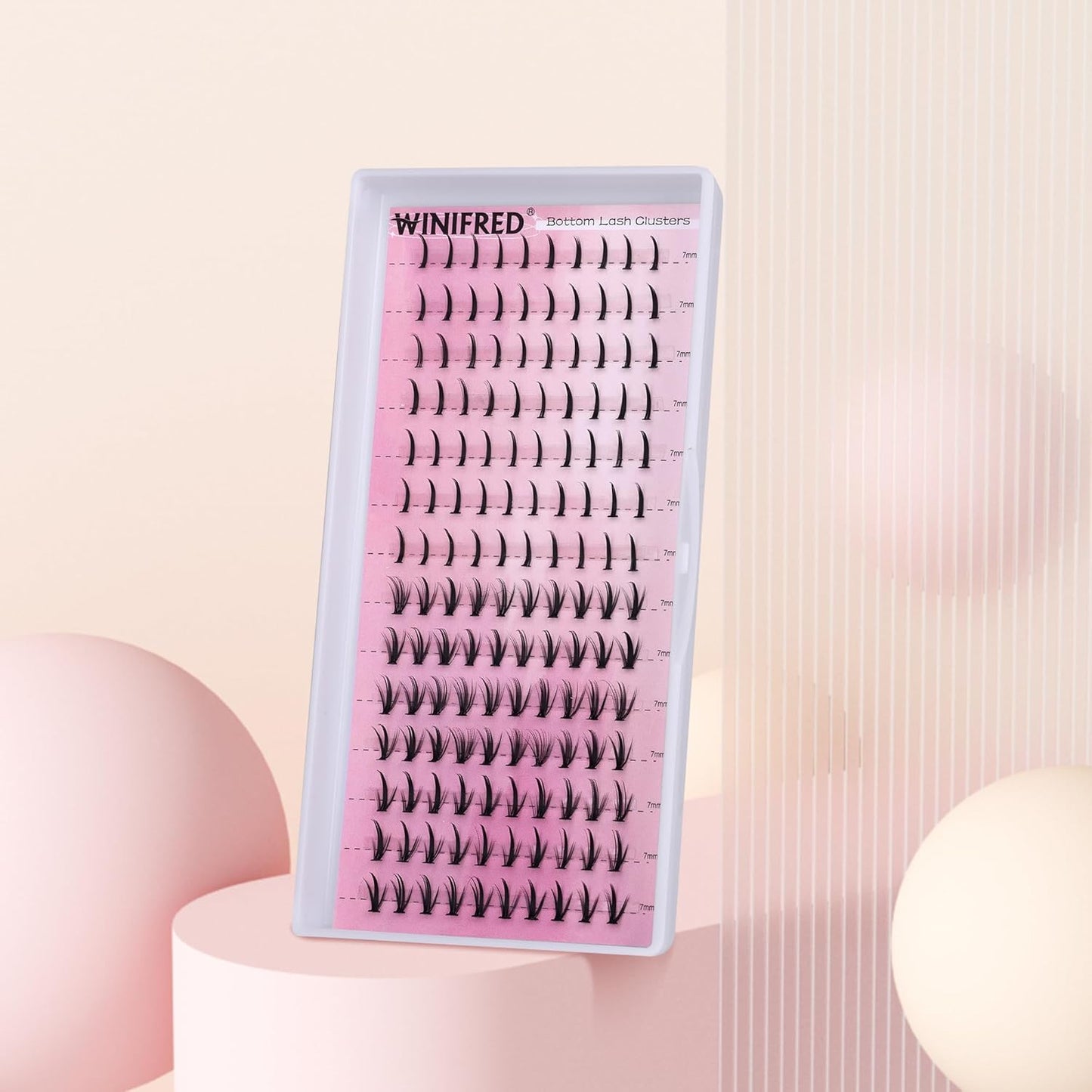 Winifred Bottom Lash Clusters Thick Volume Lower Lash Extension DIY Individual Lashes Bottom Clusters Lashes for Cluster Eyelash Extensions (168pcs)