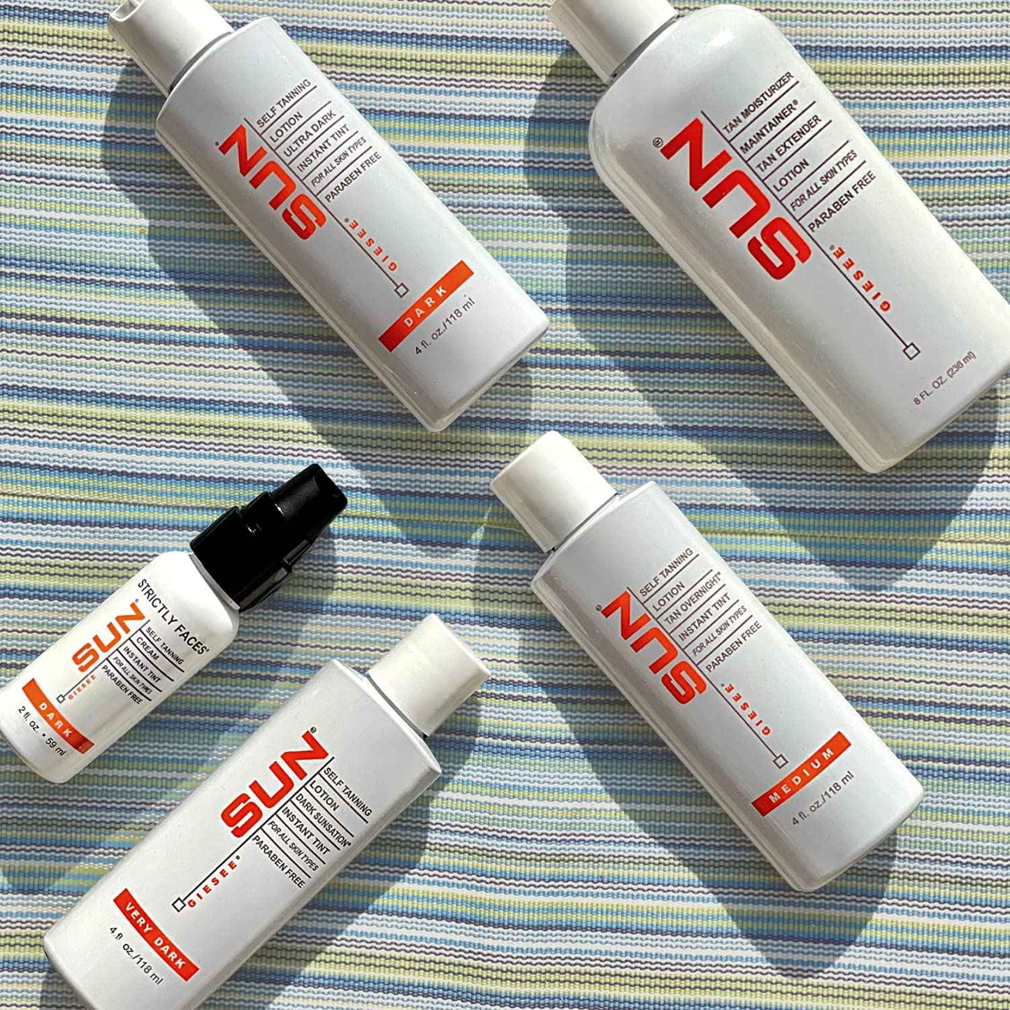 Sun Laboratories By Giesee Tan Overnight Sunless Tanning Lotion 4 oz - Organic Self Tanner, Long Lasting Tanning Lotion, Natural Body Lotion for Sunless Tan, Face & Body Self Tanner