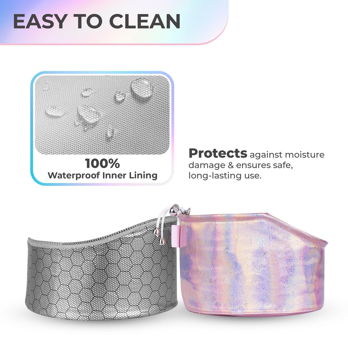 SISWOW Heat Cap for Deep Conditioning w/10-level Heats Up Quickly, Hair Steamer for Natural Black Hair Home Use - Thermal Heat Cap for Treatment, Great for Deep Conditioner - Portable, Waterproof