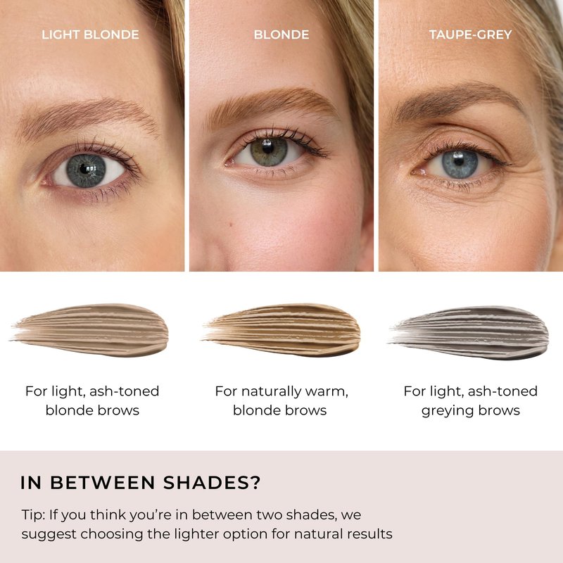 WUNDERBROW Waterproof Eyebrow Gel, Taupe-Grey, Vegan and Cruelty-Free