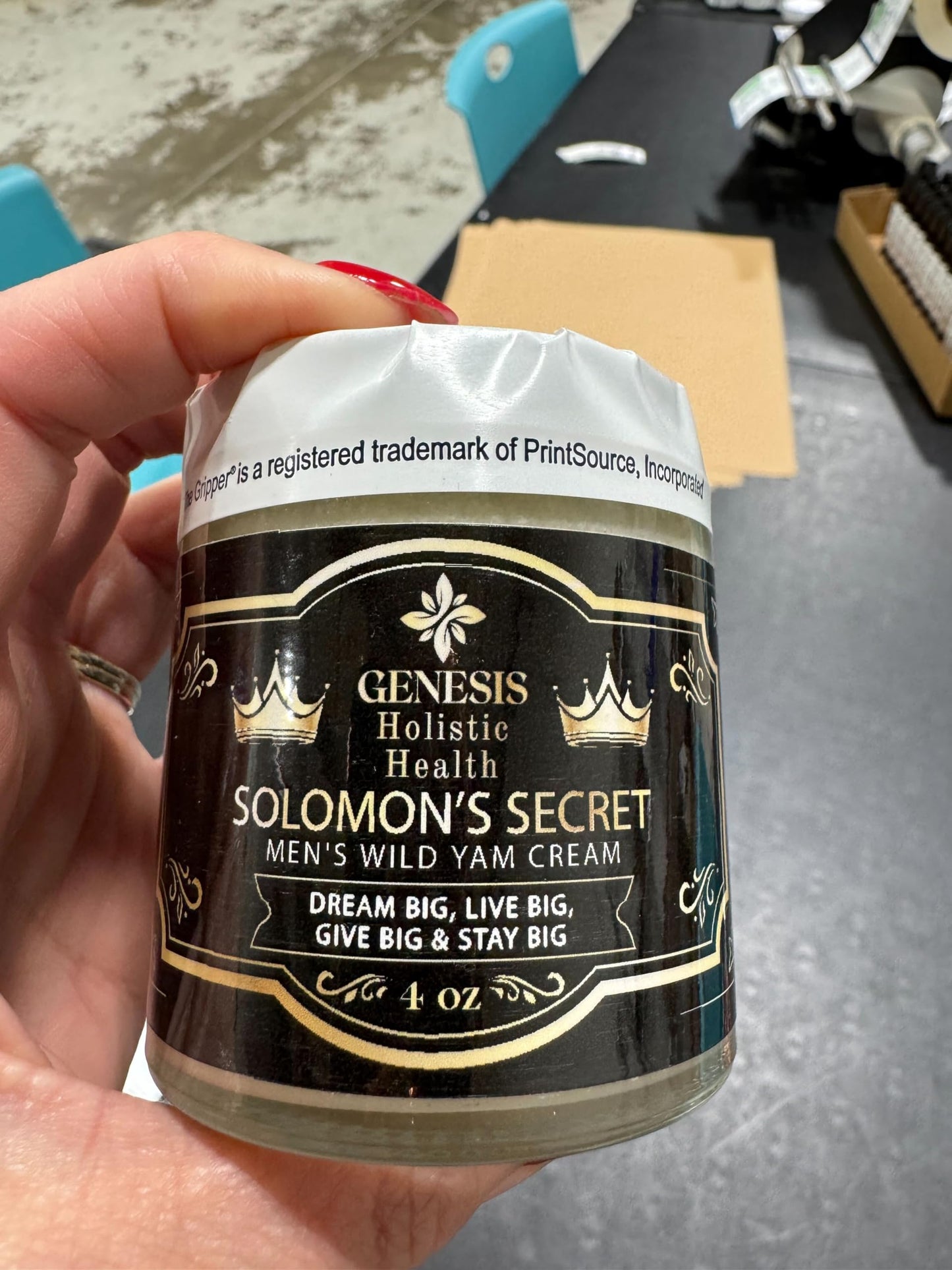 Genesis Solomon’s Secret Men’s Wild Yam Root Cream 4oz, Organic Yam Cream for Men with Maca, Chaste Tree Berry and Red Clover, Fast-Absorbing, Non-Greasy, Made in USA