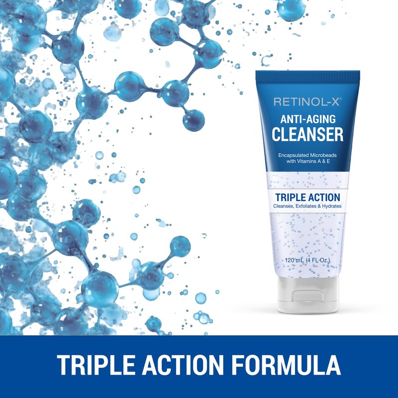 Skincare Retinol X Anti-Aging Cleanser 4 O.z. Tube Triple Action (2 Pack)