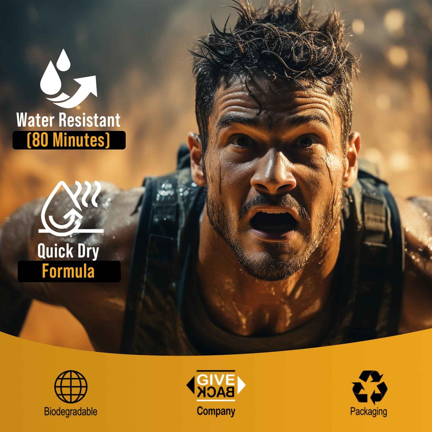 Warrior Sunscreen SPF 50 Continuous Spray - Water & Sweat Resistant Sunscreen Spray - Broad Spectrum Protection for UVA/UVB - Quick Dry Effective Formula, Field Tested – 6 Oz