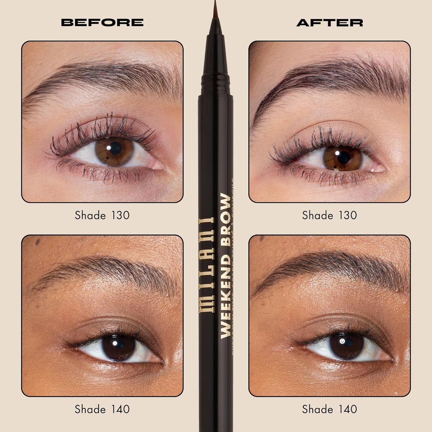Milani Eyebrow Tint - Long-Lasting Weekend Brow Color | 140 Espresso Shade