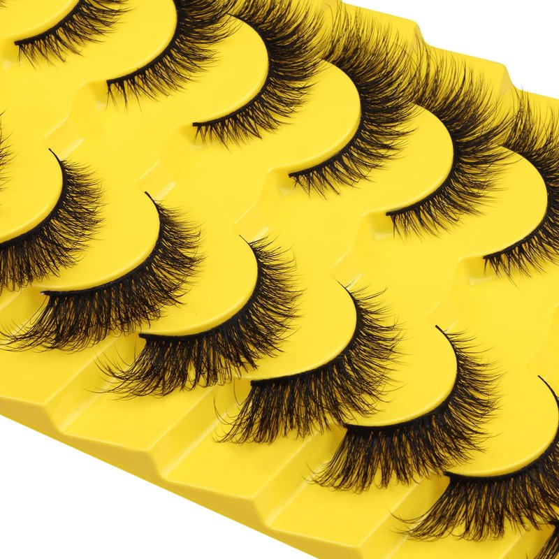Natural Lashes Cat Eye False Eyelashes Wispy Mink Lashes that Look Like Extensions Fox Eye Lashes 9 Pairs by Zegaine