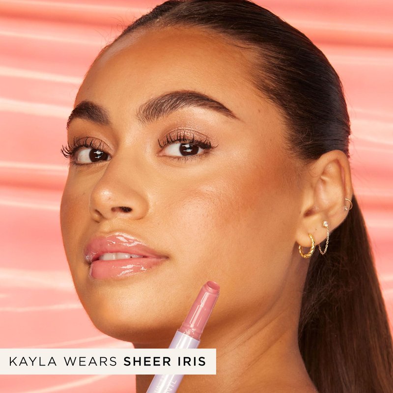 tarte maracuja juicy lip vinyl gloss – Hydrating & Volumizing Lipgloss Balm with Hyaluronic Acid, Vitamin E to Plump & Moisturize, Vegan & Cruelty-Free, full size, sheer iris