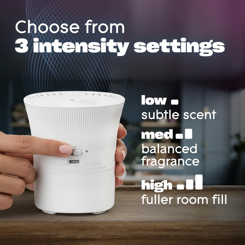 Glade Scent Flow PlugIns Air Freshener, Cashmere Woods, 1 Device + 4 Refills, 2.61 fl oz