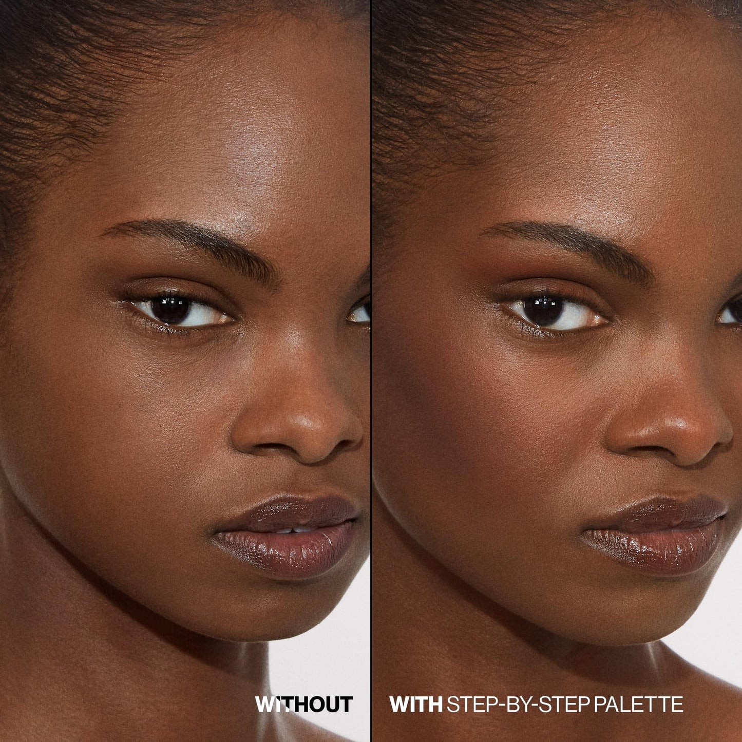 Smashbox Step-By-Step Contour Palette | Sculpt + Glow All-In-One Contour Kit with Blendable + Buildable Formulas, Medium/Deep, 0.3 Ounce