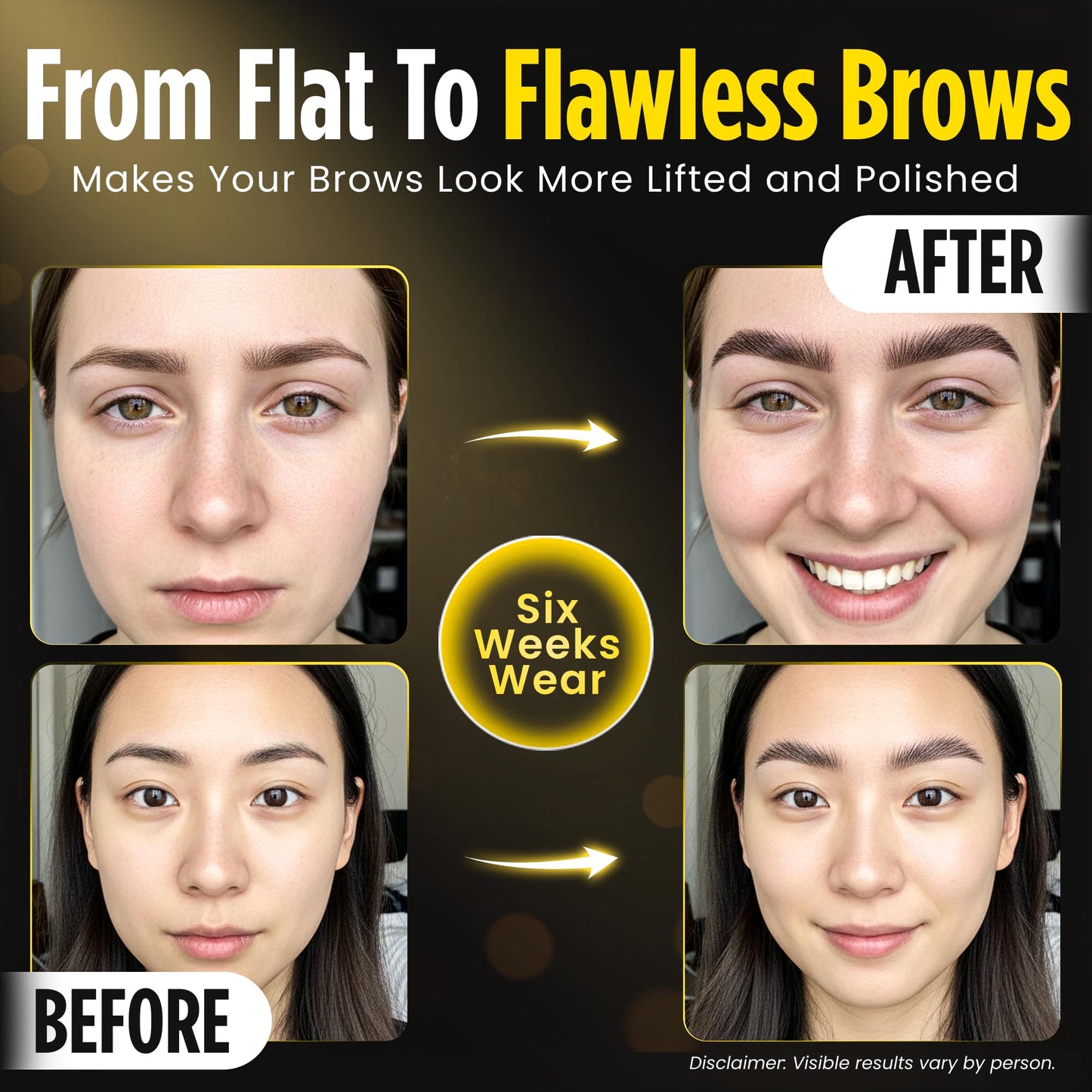 Professional Brow Lamination Kit – Salon-Quality Results at Home | DIY Eyebrow Lamination Kit for Fuller, Thicker, Fluffy Brows | Lasts Up to 6 Weeks | Easy to Use, Beginner-Friendly Brow Perm Kit