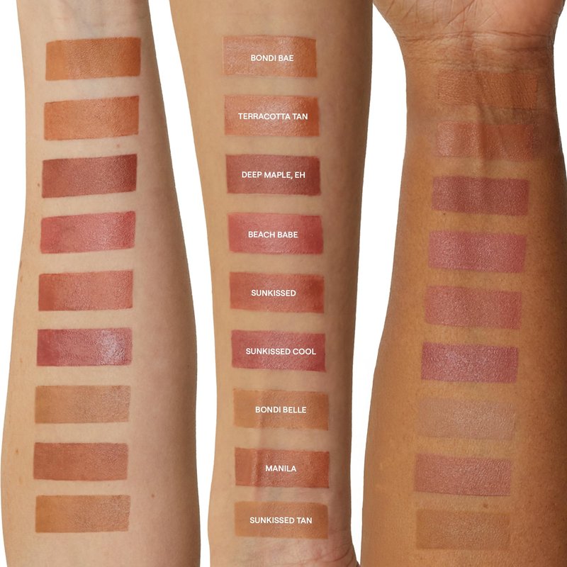 Nudestix Nudies Bronze All Over Matte Bronzing Stick – 3-in-1 Cream Bronzer for Cheeks, Eyes & Lips with Built-In Brush | Natural Contour & Sun-Kissed Glow | Vegan, Long-Wear Makeup (Terracotta Tan)