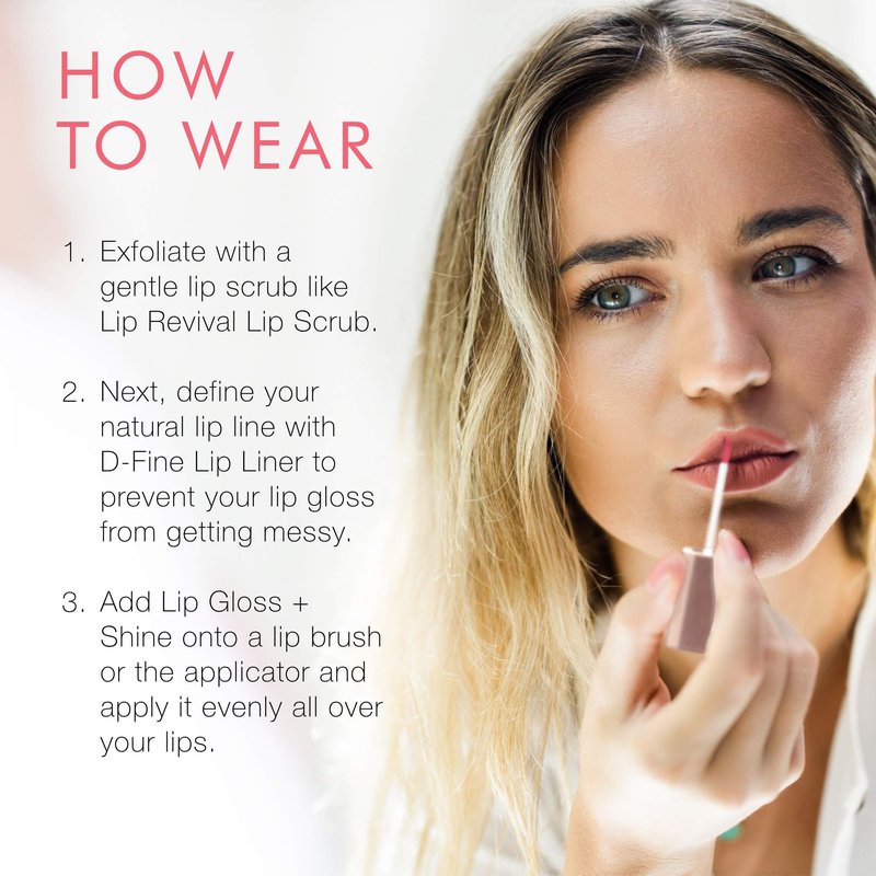 Beauty For Real Lip Kit, Love You So - Gloss + Shine (Rebel Rebel) & D-Fine Lip Pencil (Neutral Deep) - Non-Sticky Plumping & Hydrating Gloss and Complementary, Long-Wear Liner