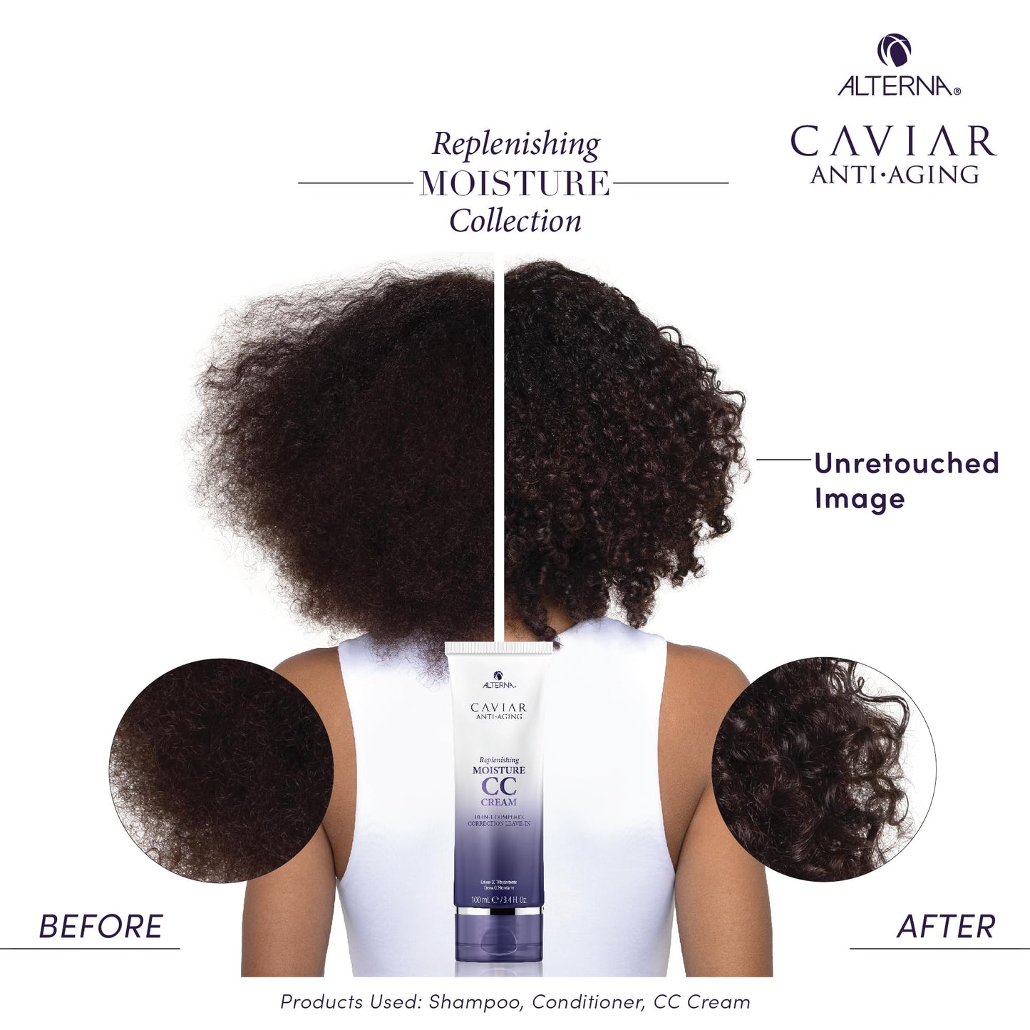 Alterna Haircare CAVIAR Anti-Aging Replenishing Moisture CC Cream, 3.4 Fl Oz |10-in-1 Hair Protection & Treatment Cream | Nourishes, Restores & Hydrates