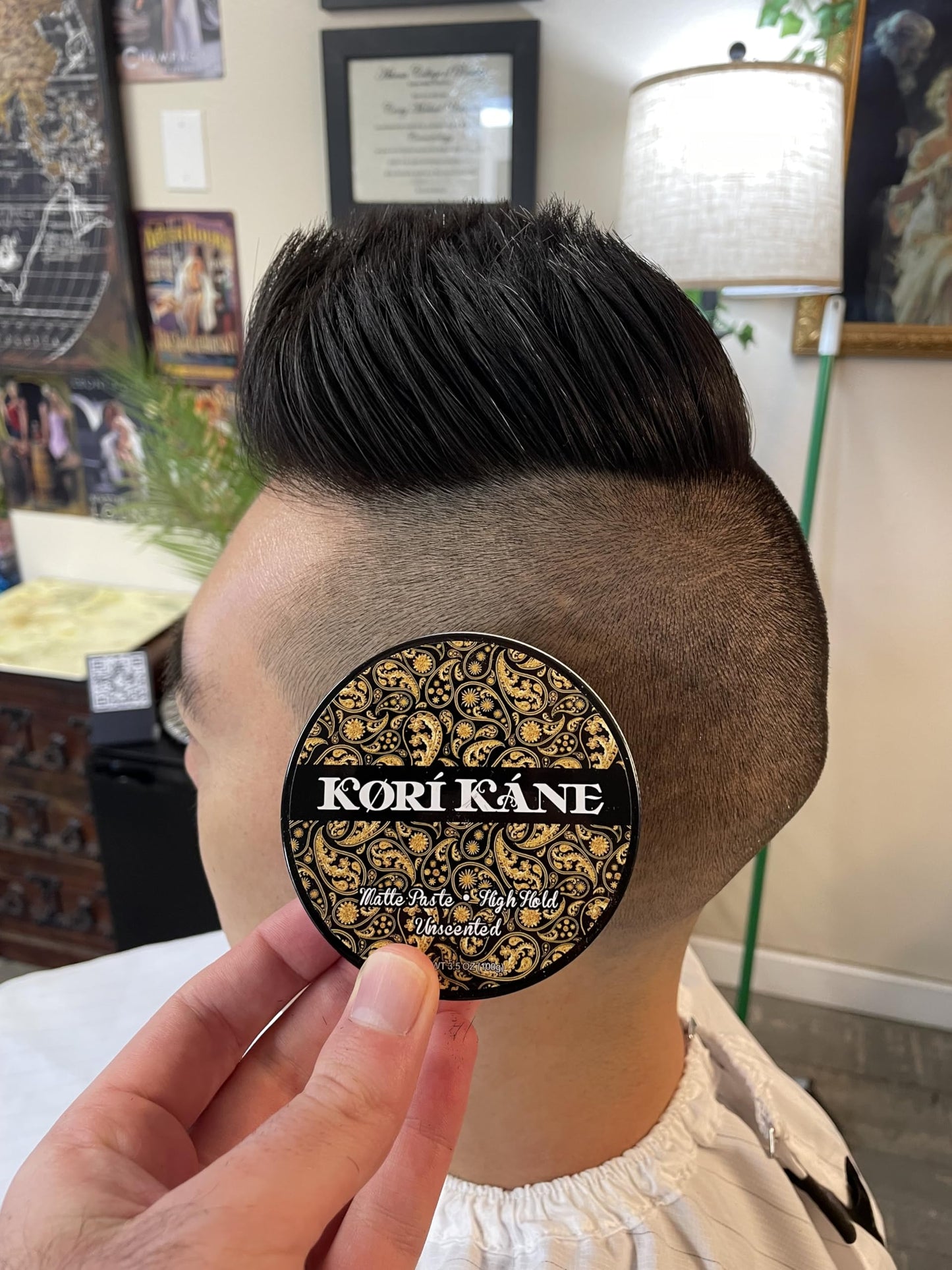 Kori Kane Pixie Hair Paste - Unscented | Strong Control | High Hold | Thick & Sticky Texture | Natural Finish | Men & Women's Short Hairstyling Product | 3.5 Oz