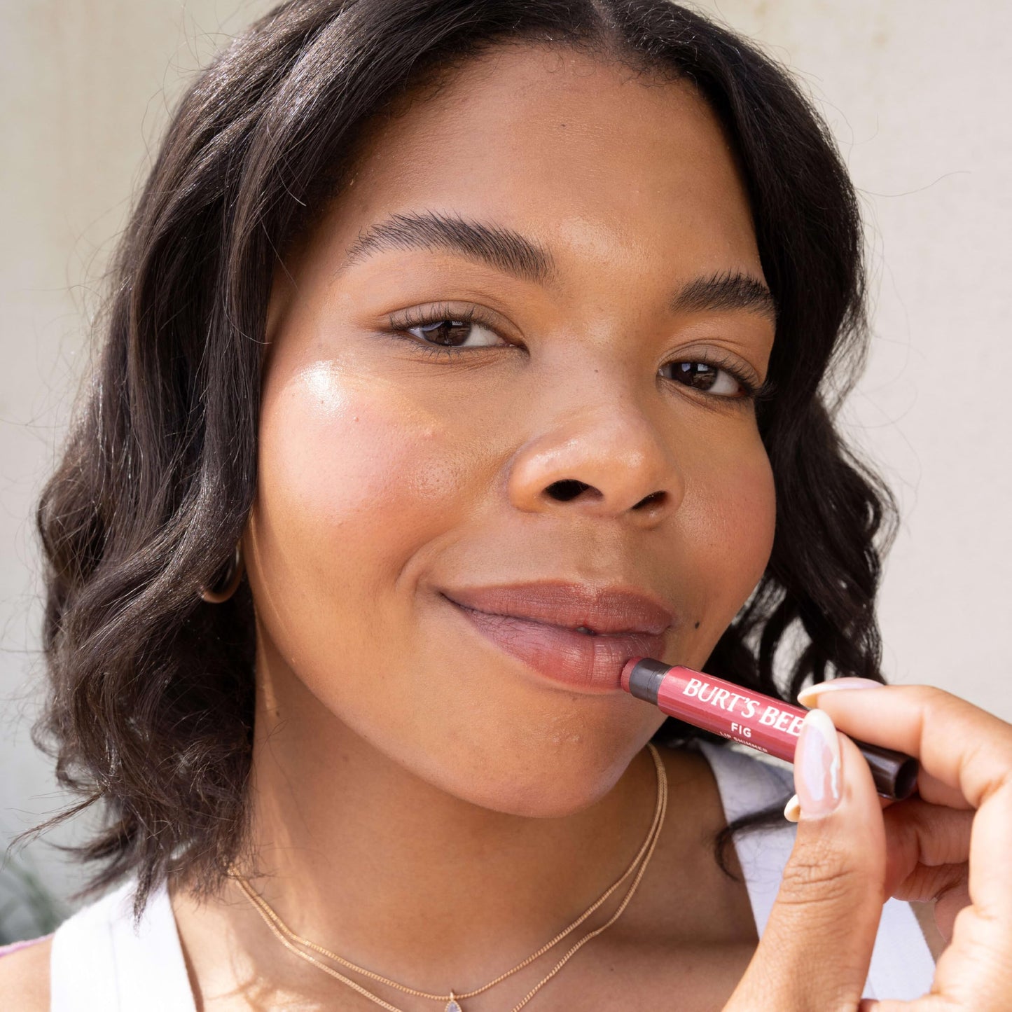 Burt's Bees Lip Shimmer Nude Collection, Tinted Lip Balm Stick, Moisturizing for All Day Hydration with Natural Glowy Pigmented Finish & Buildable Color, 3 Warm Shades, Value Pack, 0.09 oz., Three Tubes