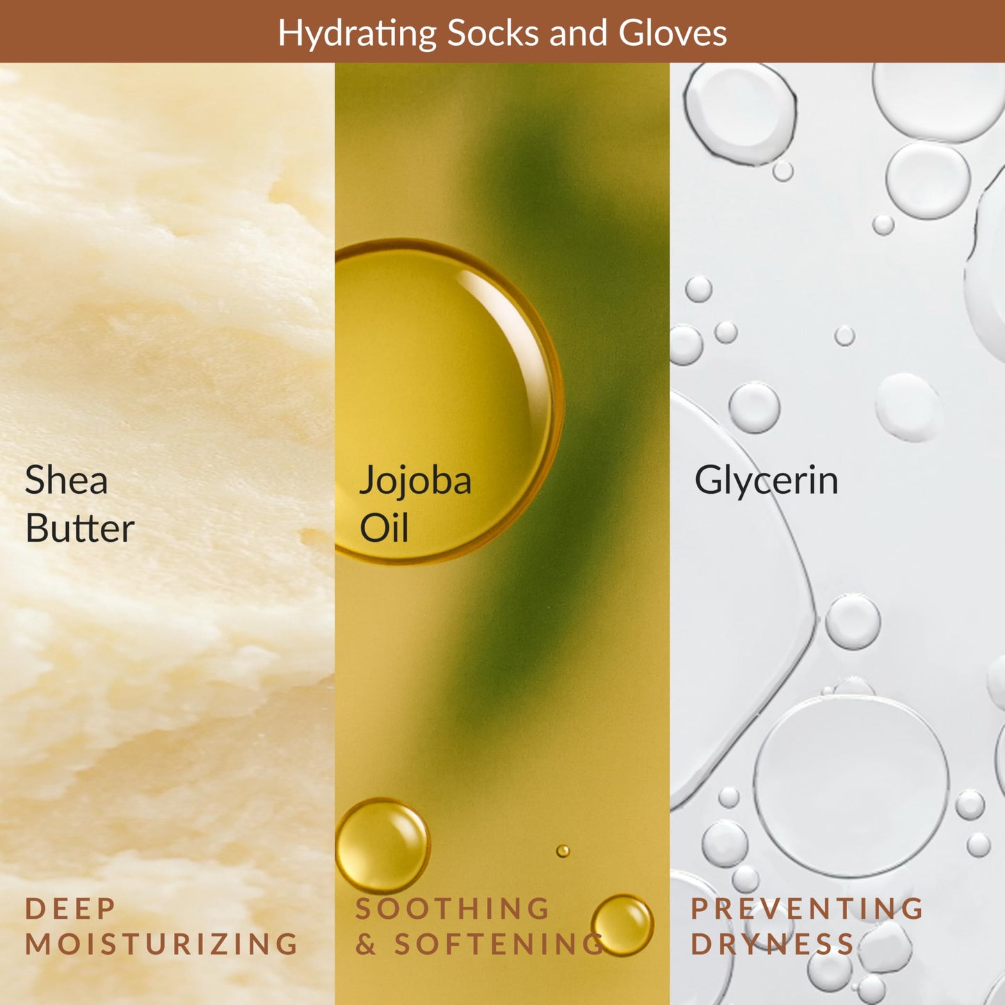 Epielle Hydrating & Moisturizing Hand & Foot Masks, Relieve and Soften Dry, Rough Skin, Self Care Gifts for Women, Spa Kit, 6 Moisturizing Gloves & 6 Moisturizing Socks